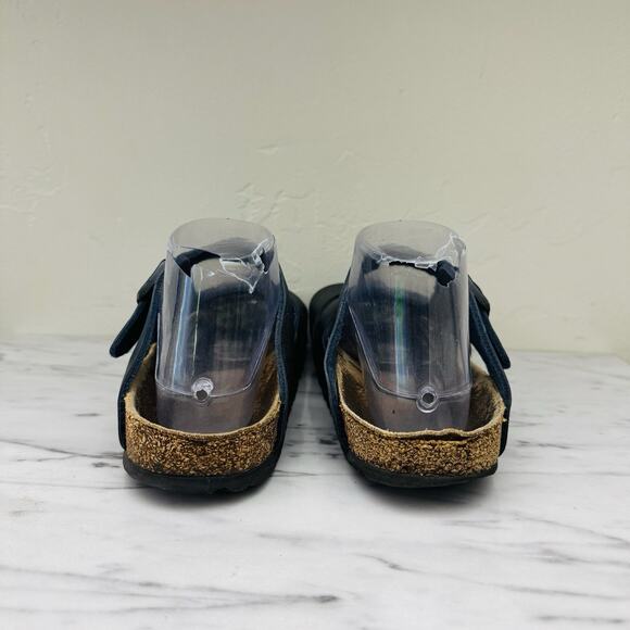 Birkenstock Pisa Black Leather Strappy Slide Sandals Women’s Size 7.5 - Picture 6 of 11